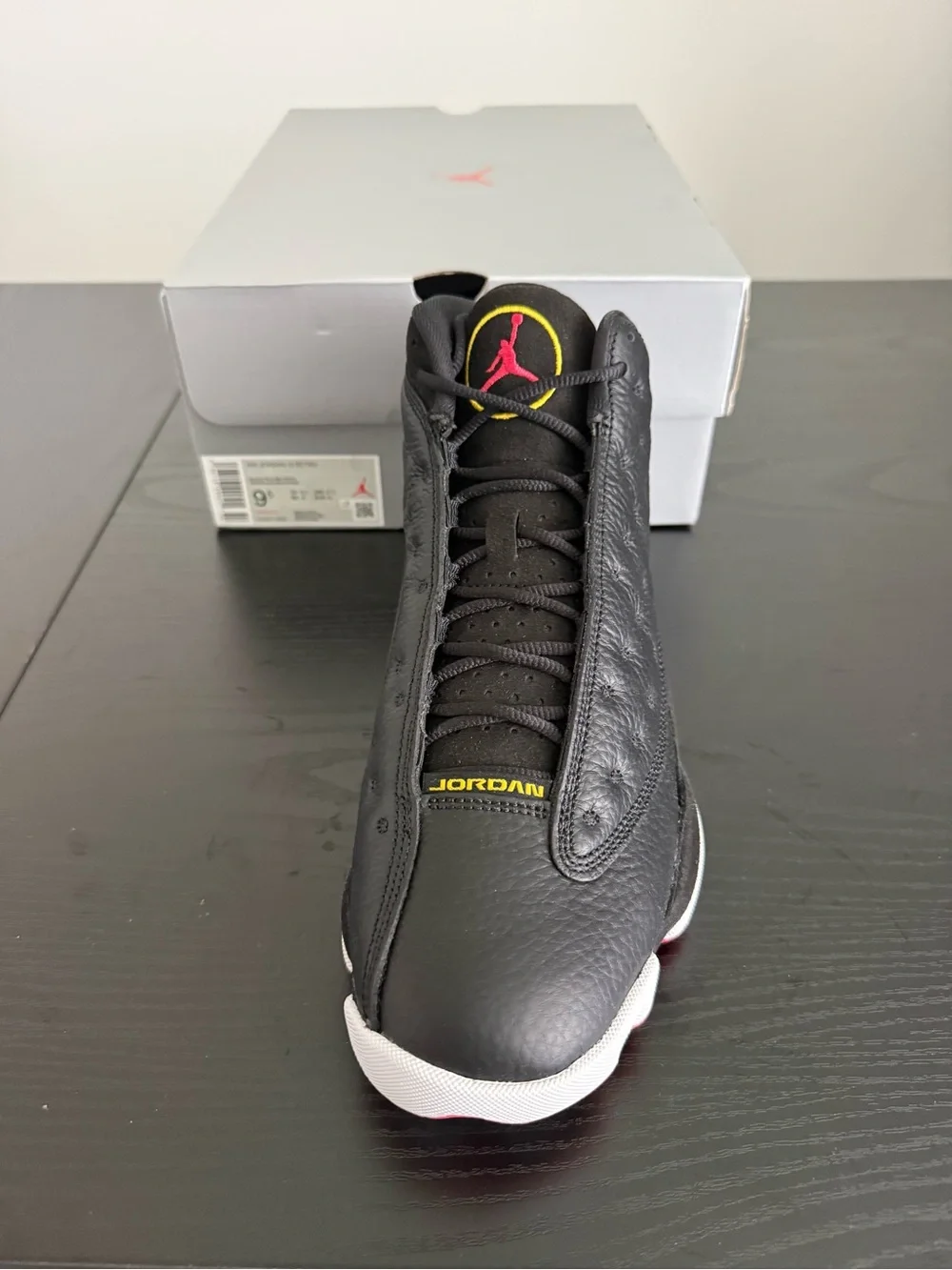 Jordan Retro 13 “Playoffs” Black/White/Red Retro Basketball Sneakers
